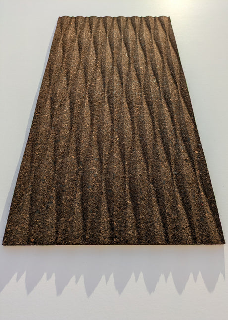 Meadows - 3D Cork Tiles in Natural Black Color