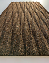 Meadows - 3D Cork Tiles in Natural Black Color