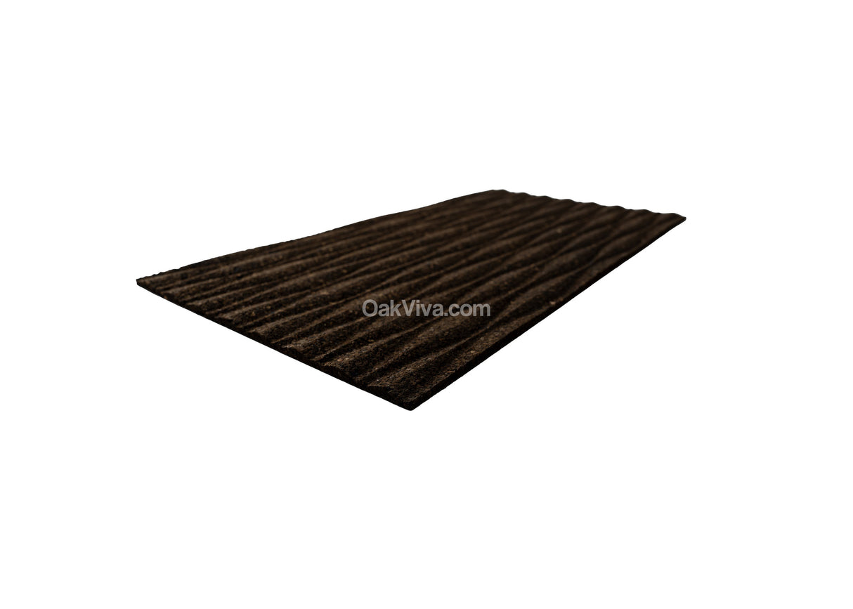 Meadows - 3D Cork Tiles in Natural Black Color