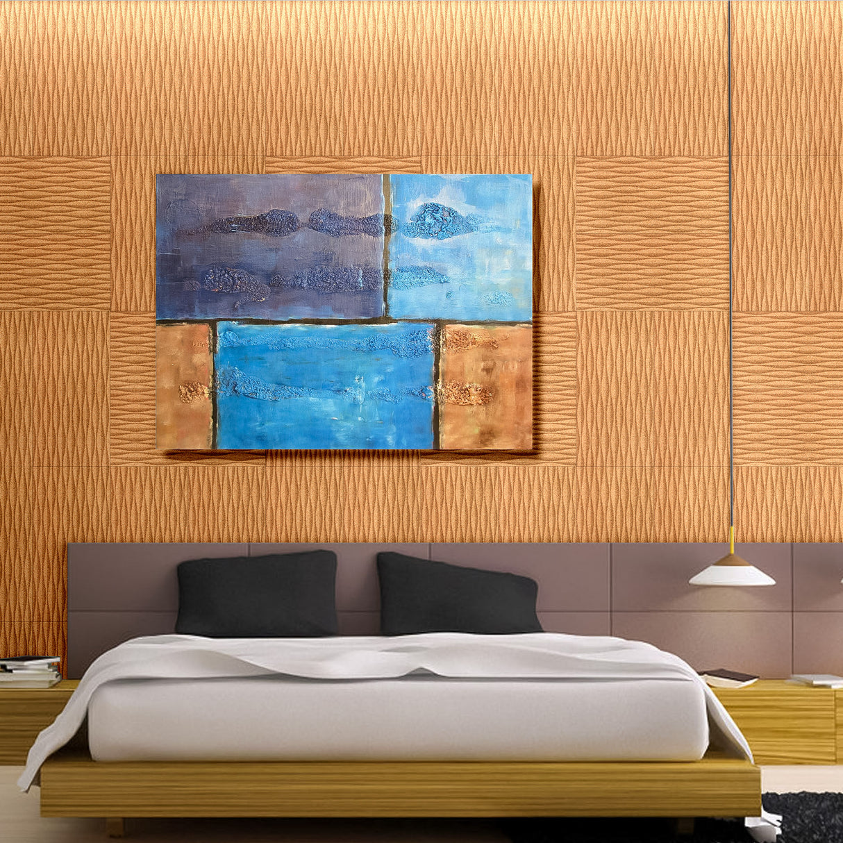 Meadows - Decorative Cork Wall Panels in Natural Color