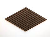 Stripe Rhombus in Natural Black - 12 Tiles Box