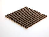 Stripe Rhombus in Natural Black - 12 Tiles Box