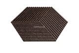 Stripe Rhombus in Natural Black - 12 Tiles Box