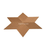 Stripe Rhombus - 12 Cork Tiles Box