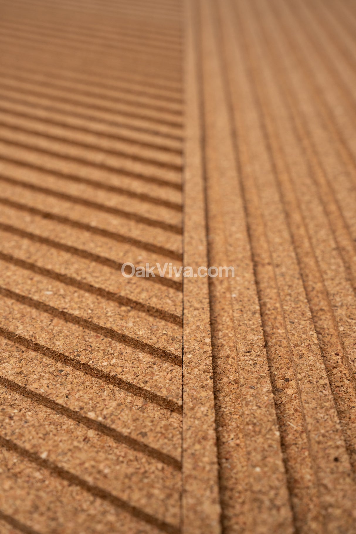 Stripe Rhombus Cork Tiles - 6 Tiles Box