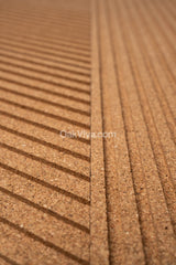 Stripe Rhombus Cork Tiles - 6 Tiles Box