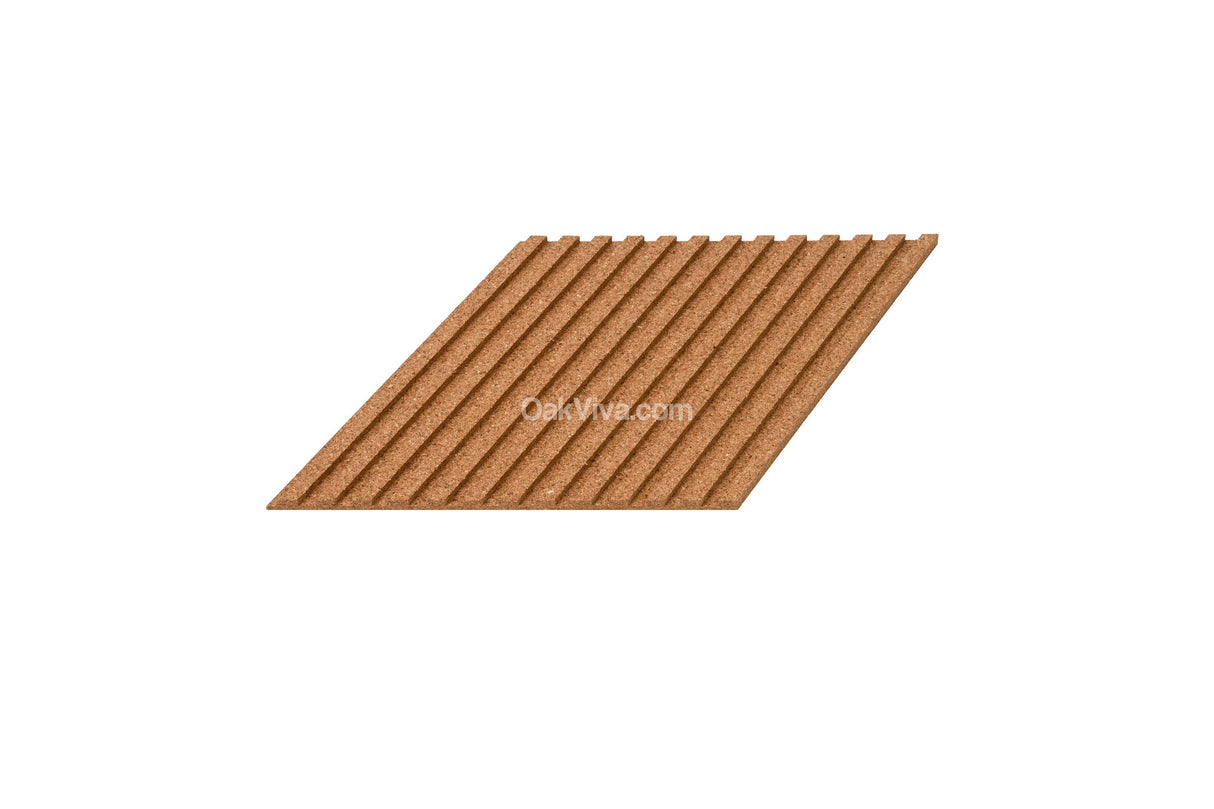 Stripe Rhombus Cork Tiles - 6 Tiles Box