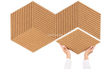 Stripe Rhombus - 12 Cork Tiles Box