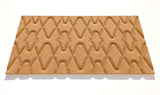 Rumba - 3D Cork Wall Tiles in Natural Color