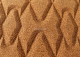 Rumba - 3D Cork Wall Tiles in Natural Color