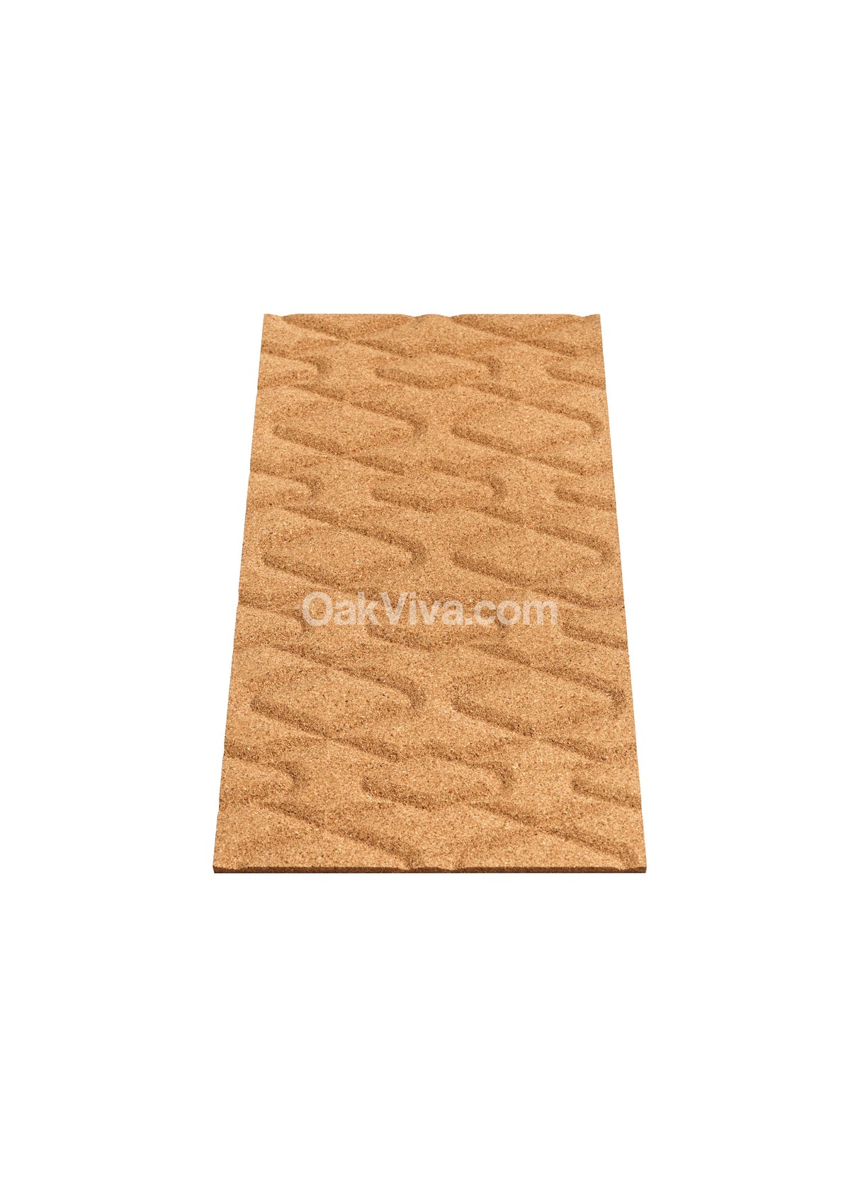 Rumba - 3D Cork Wall Tiles in Natural Color