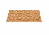 Rumba - 3D Cork Wall Tiles in Natural Color