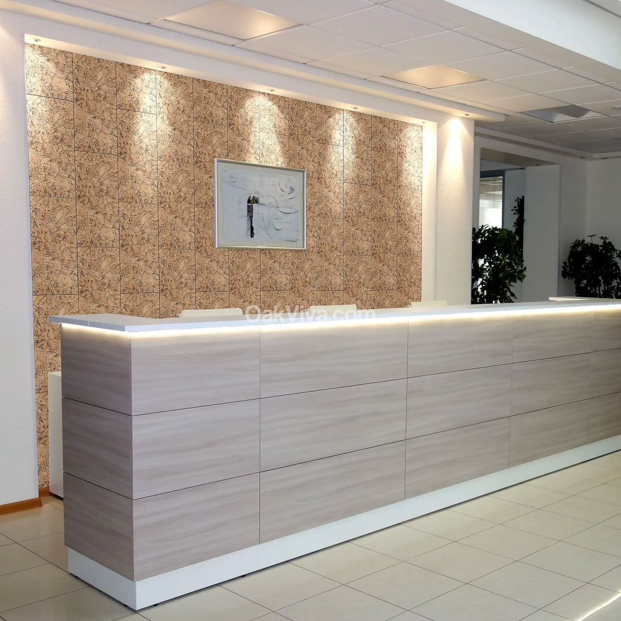 Silk Essence - Soft White Cork Wall Panels