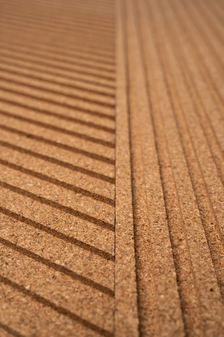Stripe Rhombus Cork Tiles - 6 Tiles Box