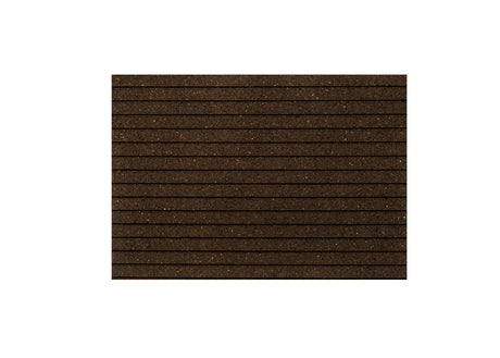 Stripes - Cork Panels in Natural Black Color