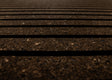 Stripes - Cork Panels in Natural Black Color