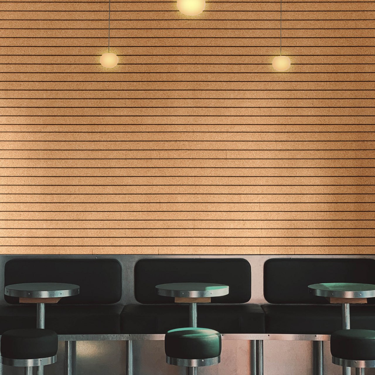 Stripes - Cork Wall Panels in Natural Color – OakViva