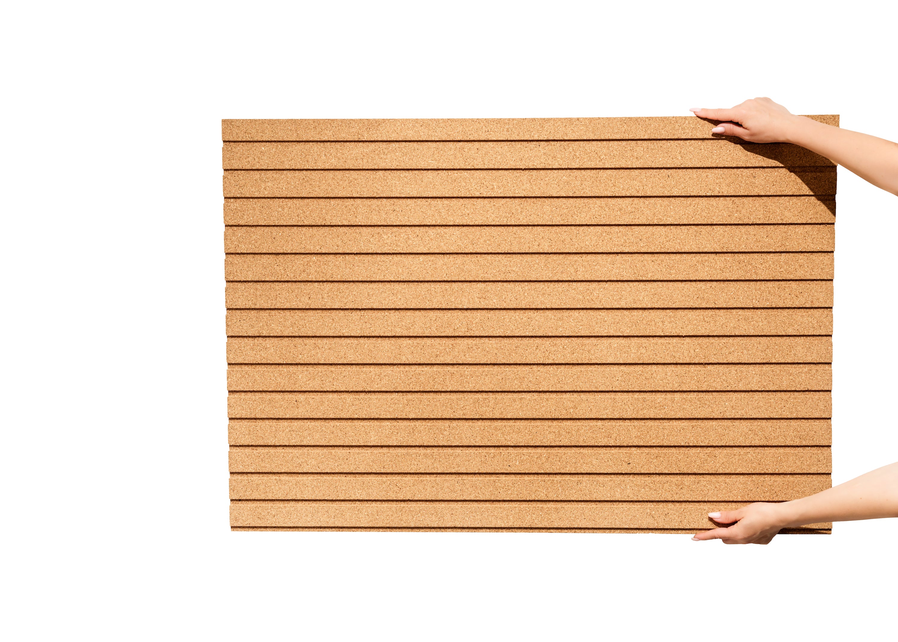 Stripes - Cork Wall Panels in Natural Color – OakViva
