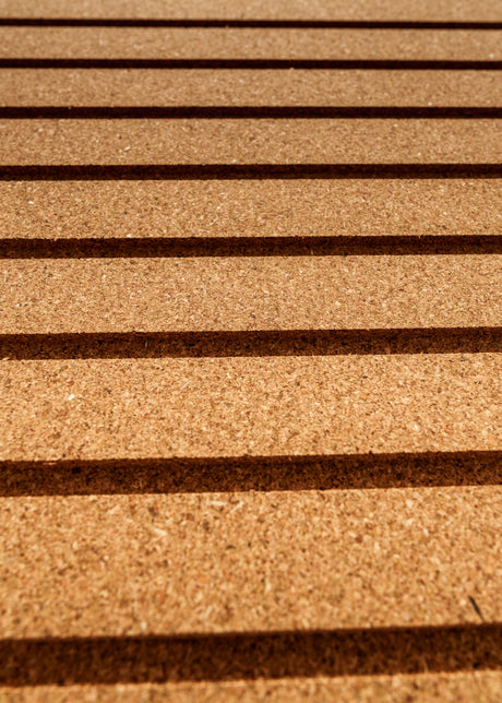 Stripes - Cork Wall Tiles in Natural Color