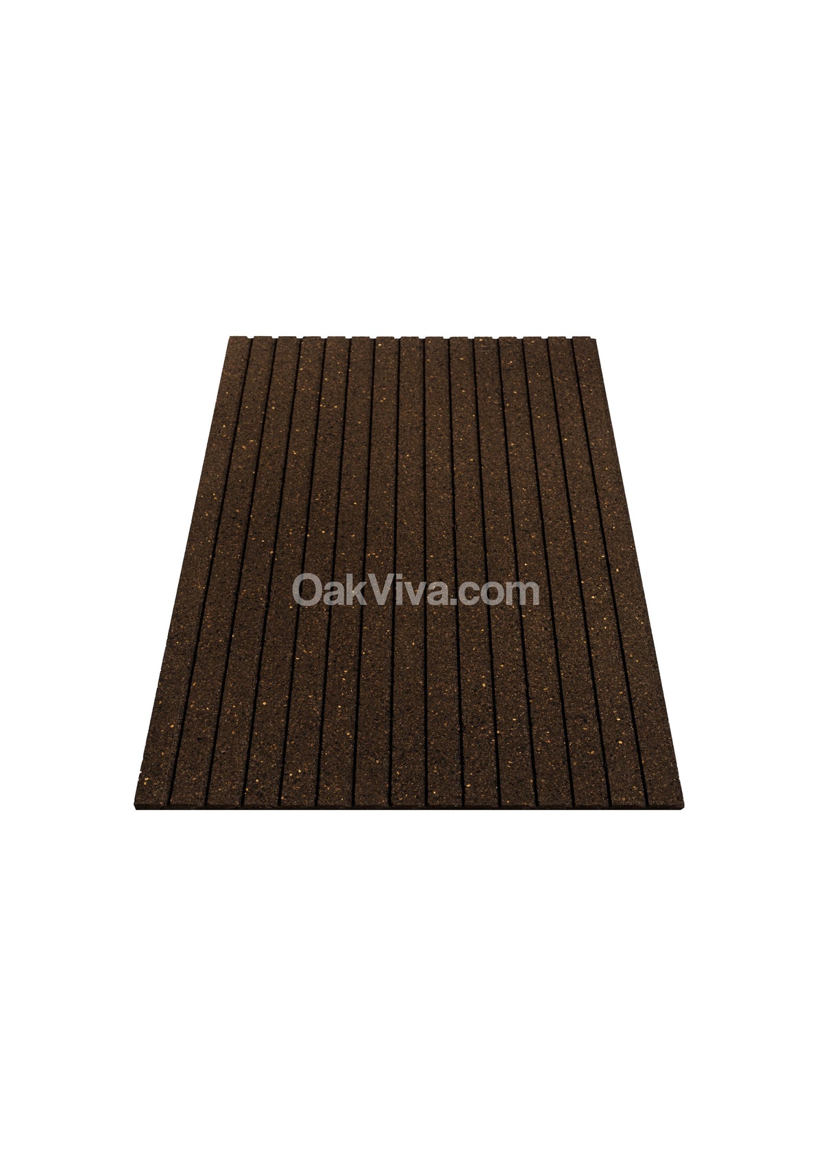 Stripes - Cork Wall Tiles in Natural Black Color