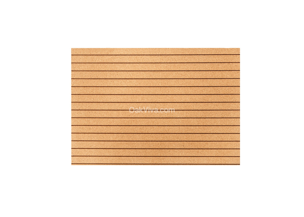 Stripes - Cork Wall Tiles in Natural Color