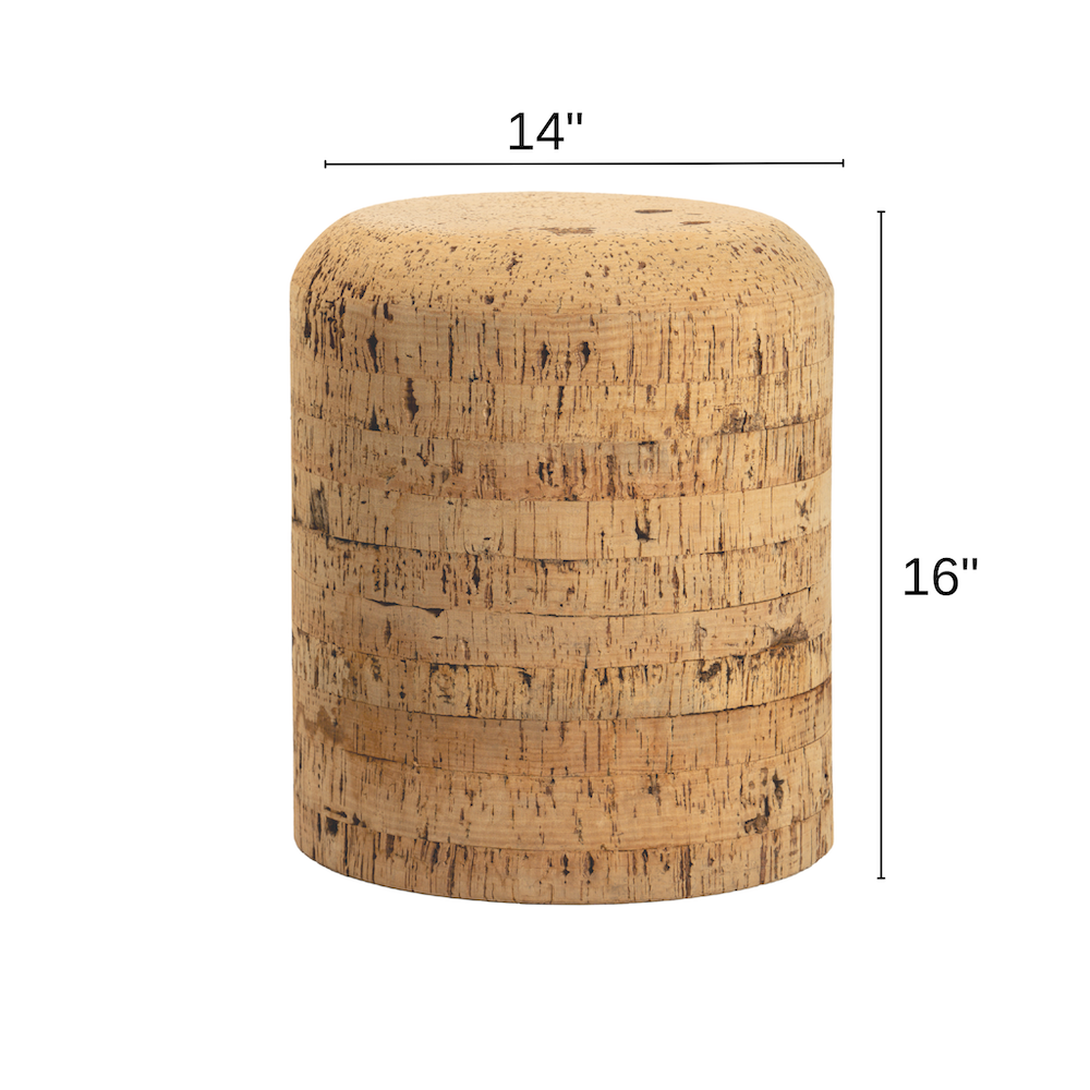 SolidCork Barrel Stool or Side Table