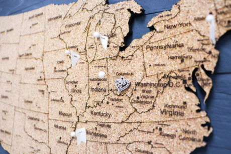 United States 3D Cork Travel Map-5