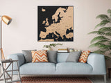 Europe 3D Cork Push Pin Map | Labelled | 36" x 36"-4