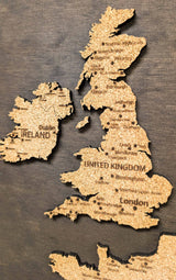 Europe 3D Cork Push Pin Map | Labelled | 36" x 36"-7