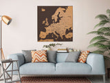 Europe 3D Cork Push Pin Map | Labelled | 36" x 36"-2