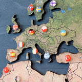 Europe 3D Cork Push Pin Map | Labelled | 36" x 36"-10