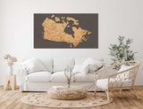 Canada 3D Cork Travel Map | 44" x 24"-2