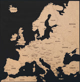 Europe 3D Cork Push Pin Map | Labelled | 36" x 36"-5