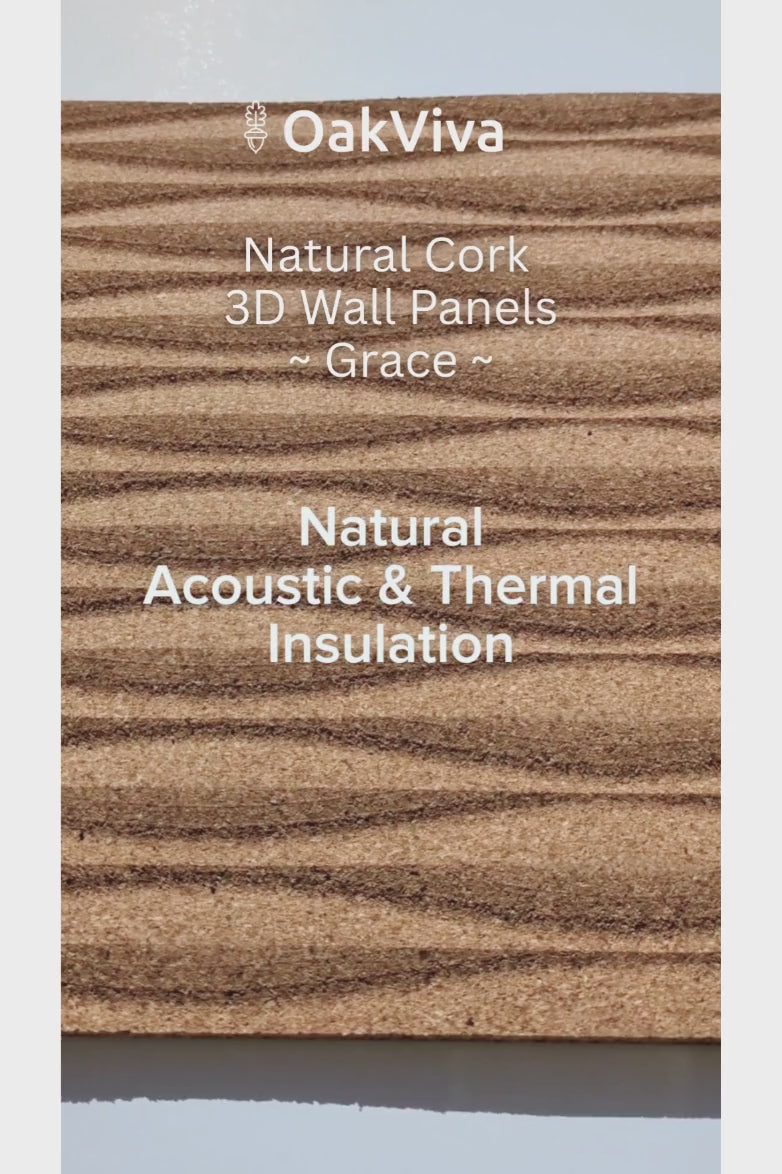 Meadows - Decorative Cork Wall Panels in Natural Color