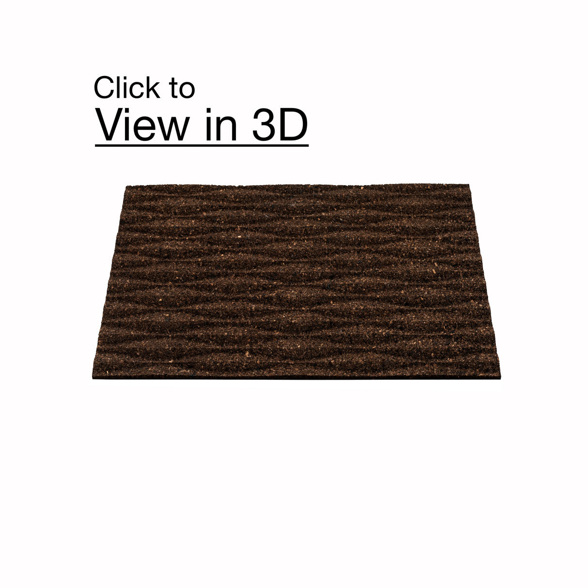 Meadows - 3D Cork Tiles in Natural Black Color