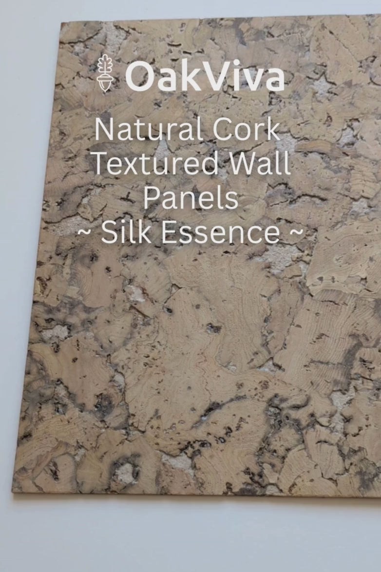 Silk Essence - Soft White Cork Wall Panels